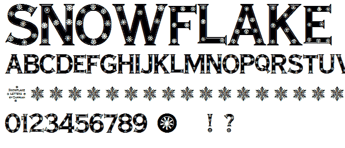 Snowflake Letters police